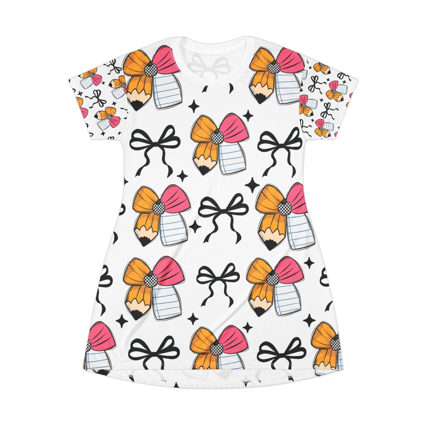 Colorful Bow T-Shirt Dress for Kids β Cute Summer Outfit, Fun Everyday Wear & Party Dress