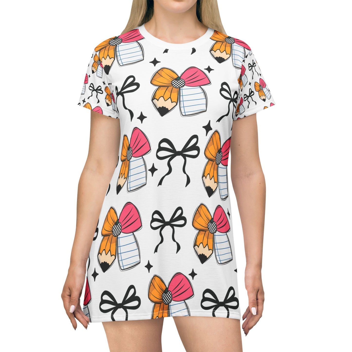 Colorful Bow T-Shirt Dress for Kids β Cute Summer Outfit, Fun Everyday Wear & Party Dress