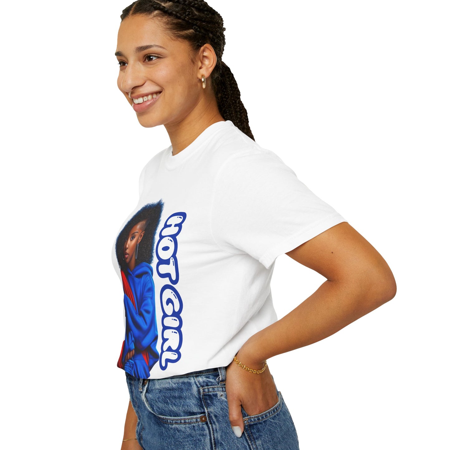 Hot Girl Unisex Garment-Dyed T-Shirt β Trendy Summer Streetwear Tee