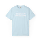 Baking Is My Therapy T‑Shirt — Cream Garment‑Dyed Comfort Tee
