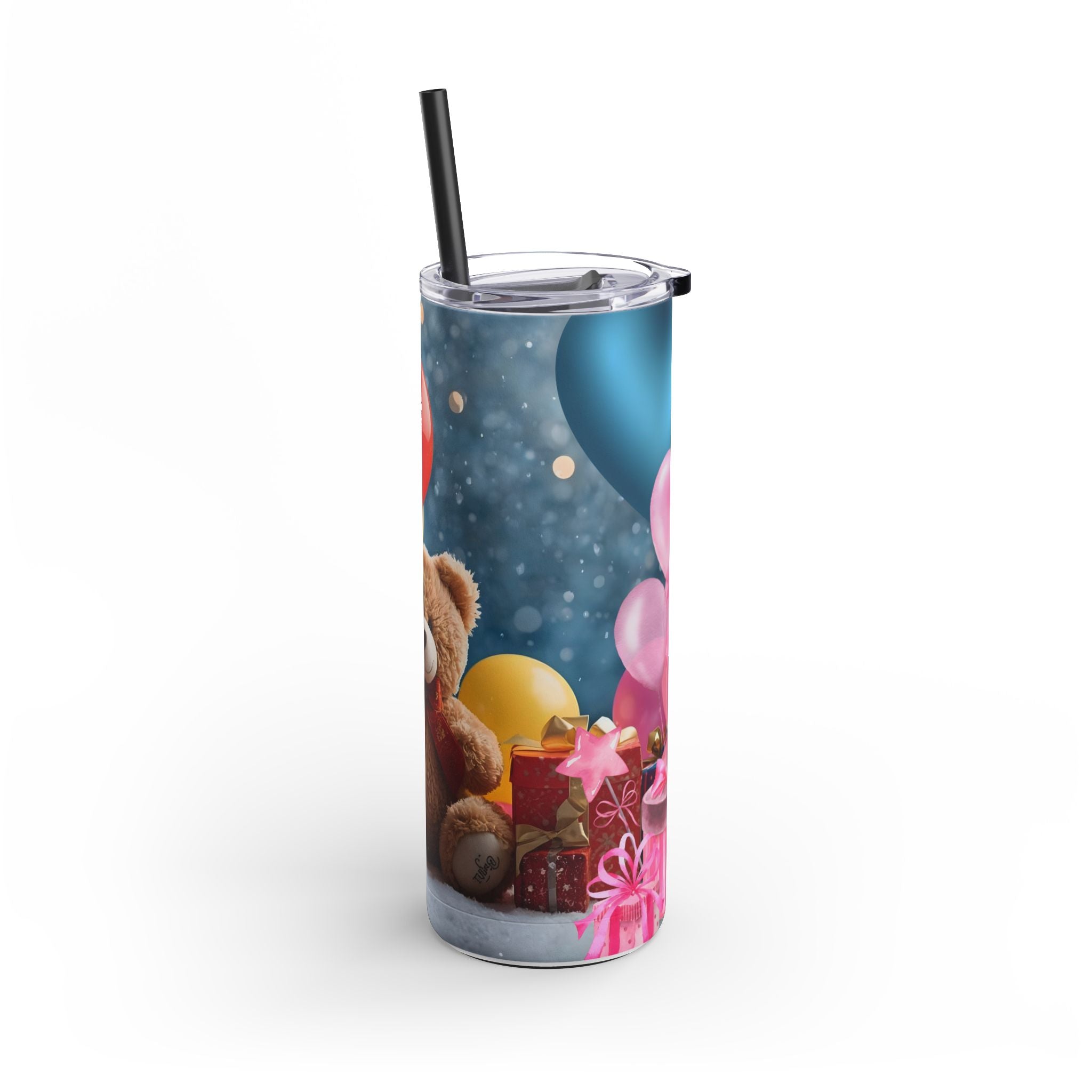 Tumbler Christmas Teddy Bear