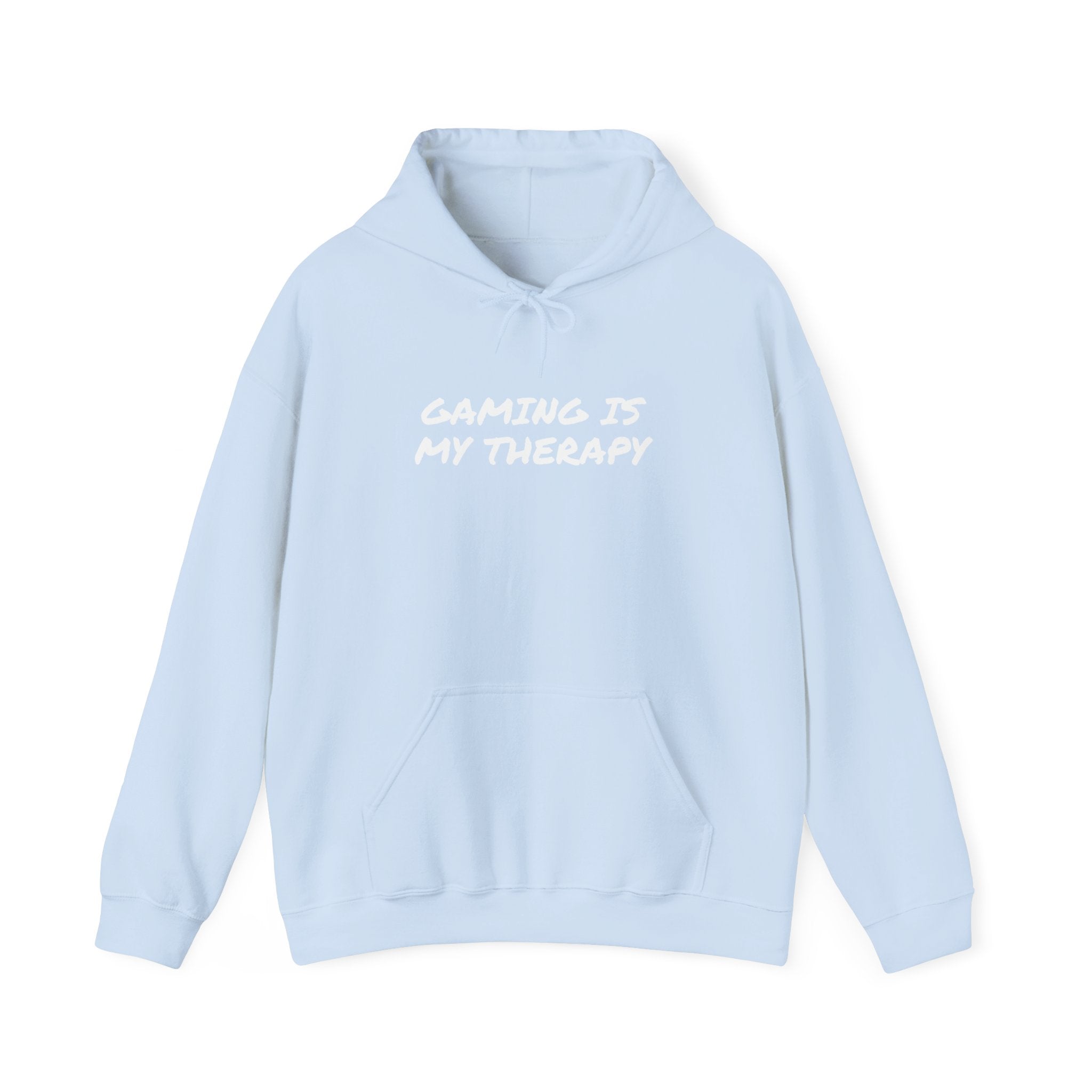 Hoodie — "Gaming Is My Therapy" Gamer Comfort Pullover