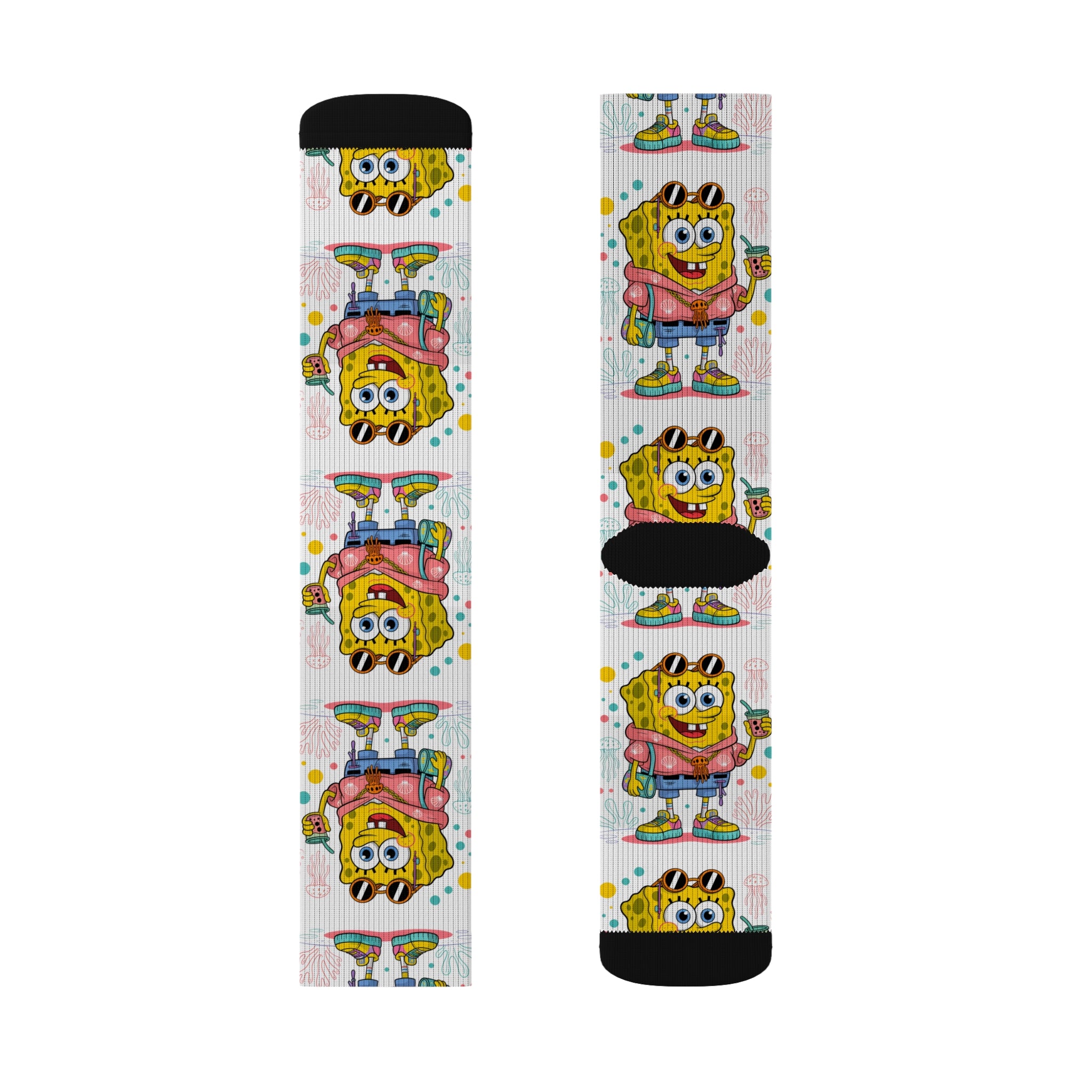 Sublimation Socks - SpungeBob Socks Design