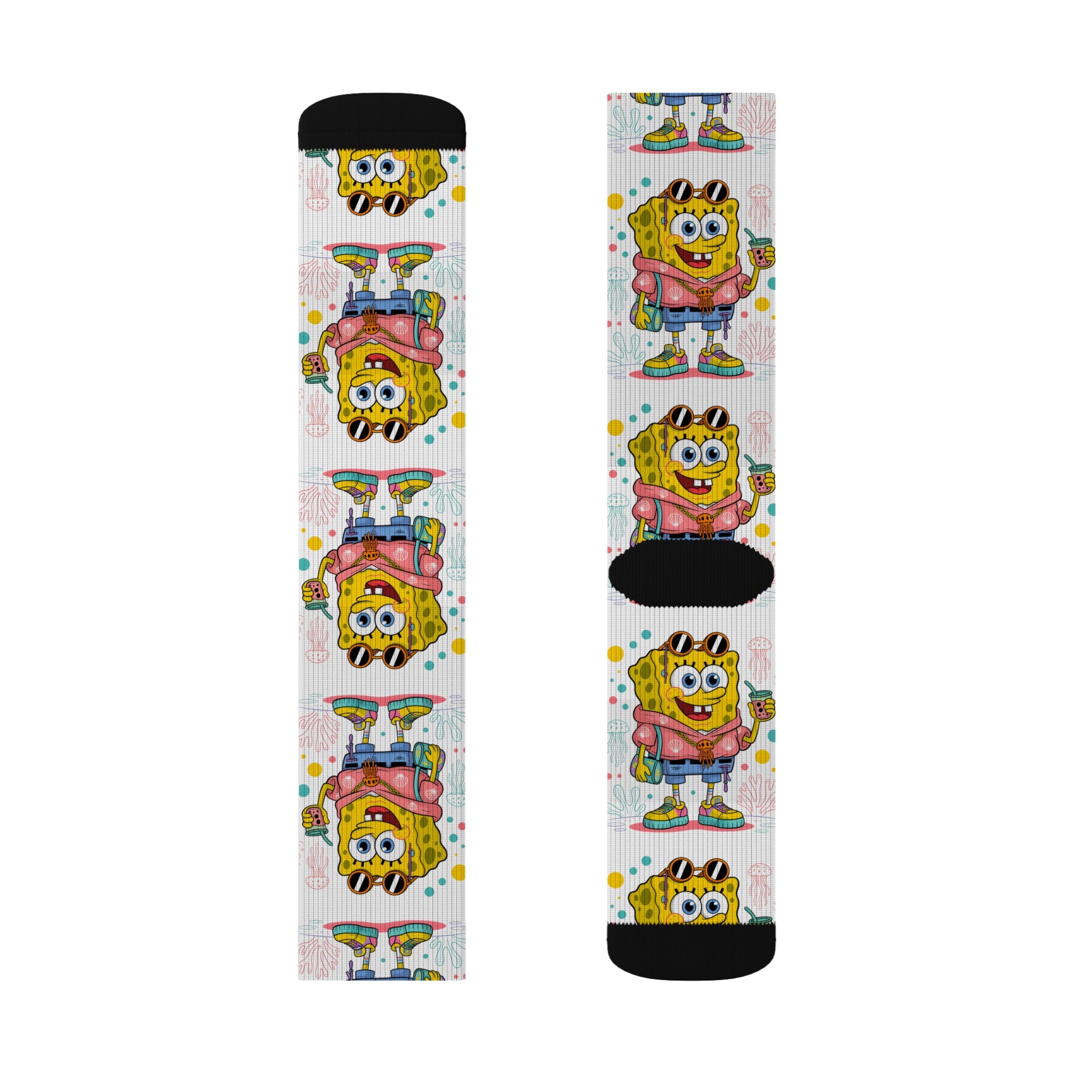 Sublimation Socks - SpungeBob Socks Design
