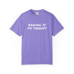 Baking Is My Therapy T‑Shirt — Cream Garment‑Dyed Comfort Tee