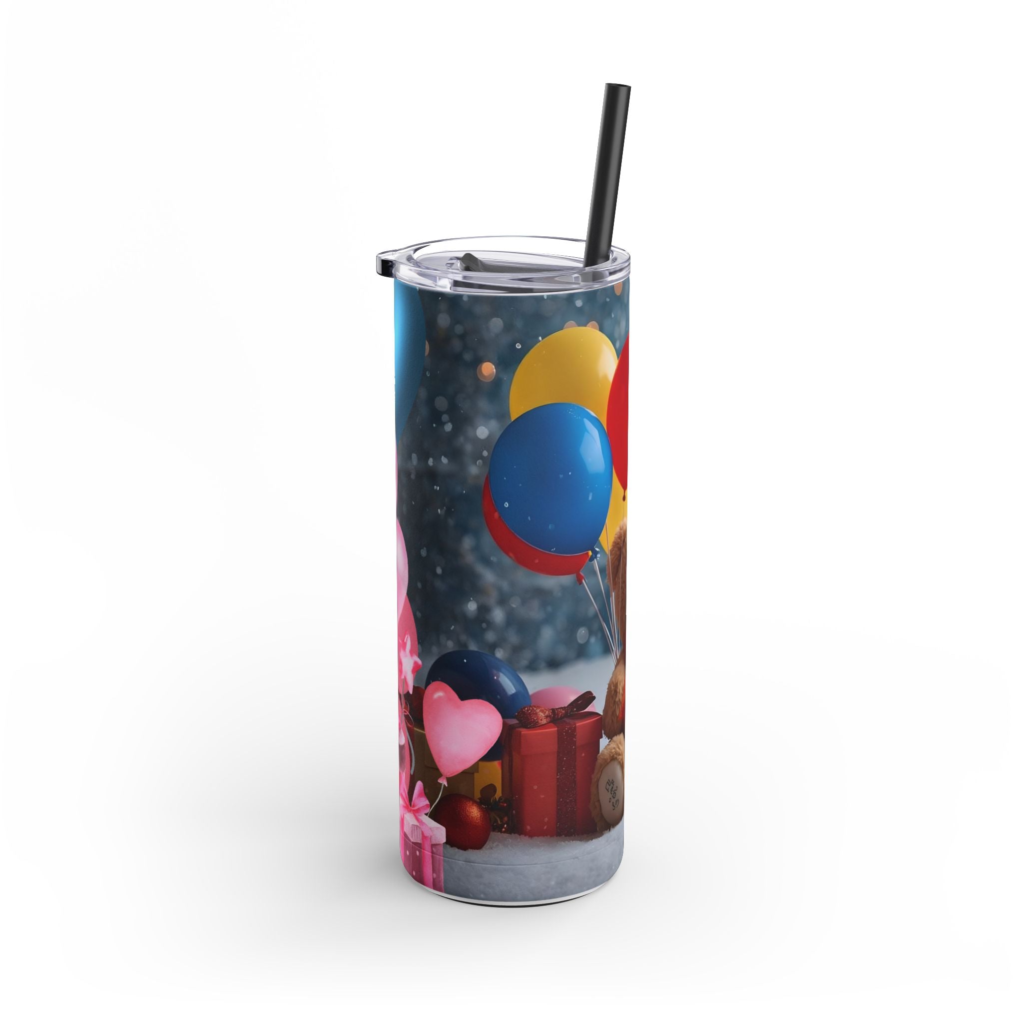 Tumbler Christmas Teddy Bear