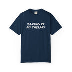 Baking Is My Therapy T‑Shirt — Cream Garment‑Dyed Comfort Tee