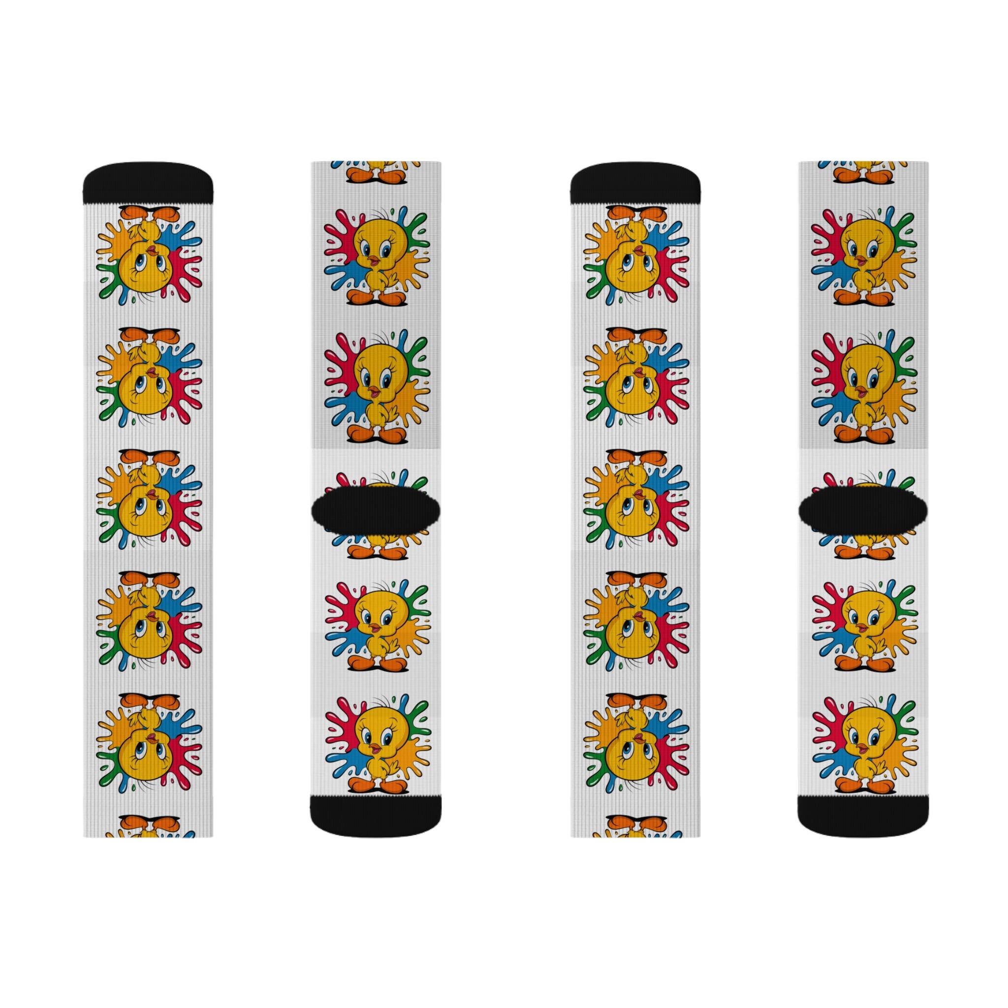 Yellow Bird Socks - Sublimation Socks for Bird Lovers