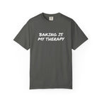 Baking Is My Therapy T‑Shirt — Cream Garment‑Dyed Comfort Tee
