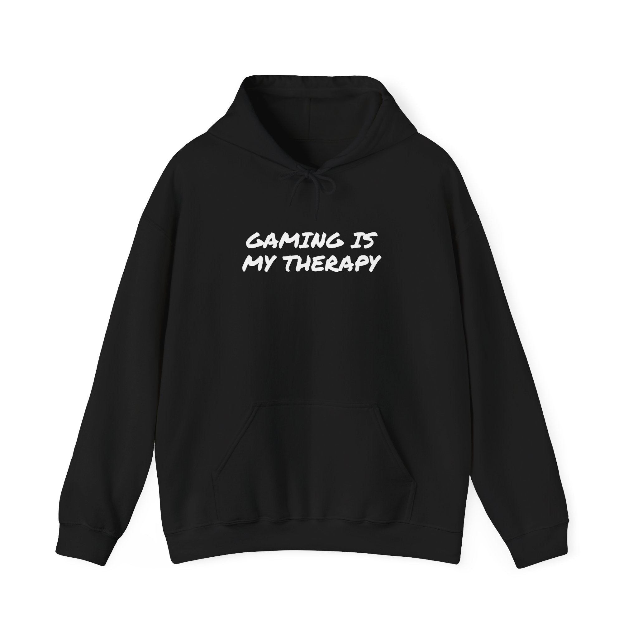 Hoodie — "Gaming Is My Therapy" Gamer Comfort Pullover