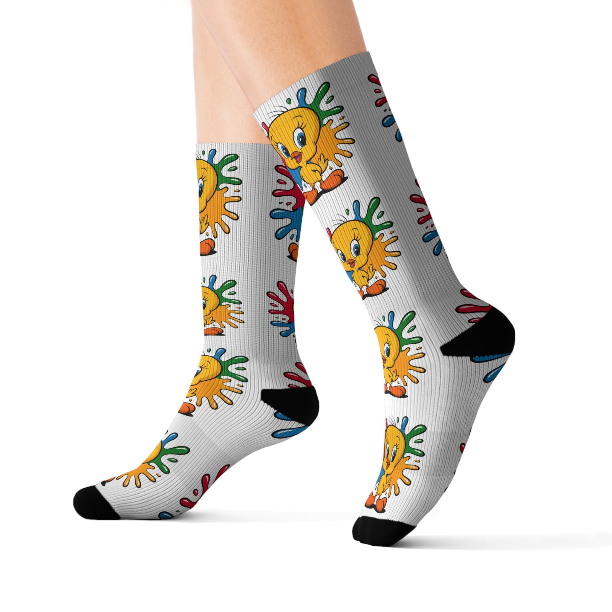 Yellow Bird Socks - Sublimation Socks for Bird Lovers