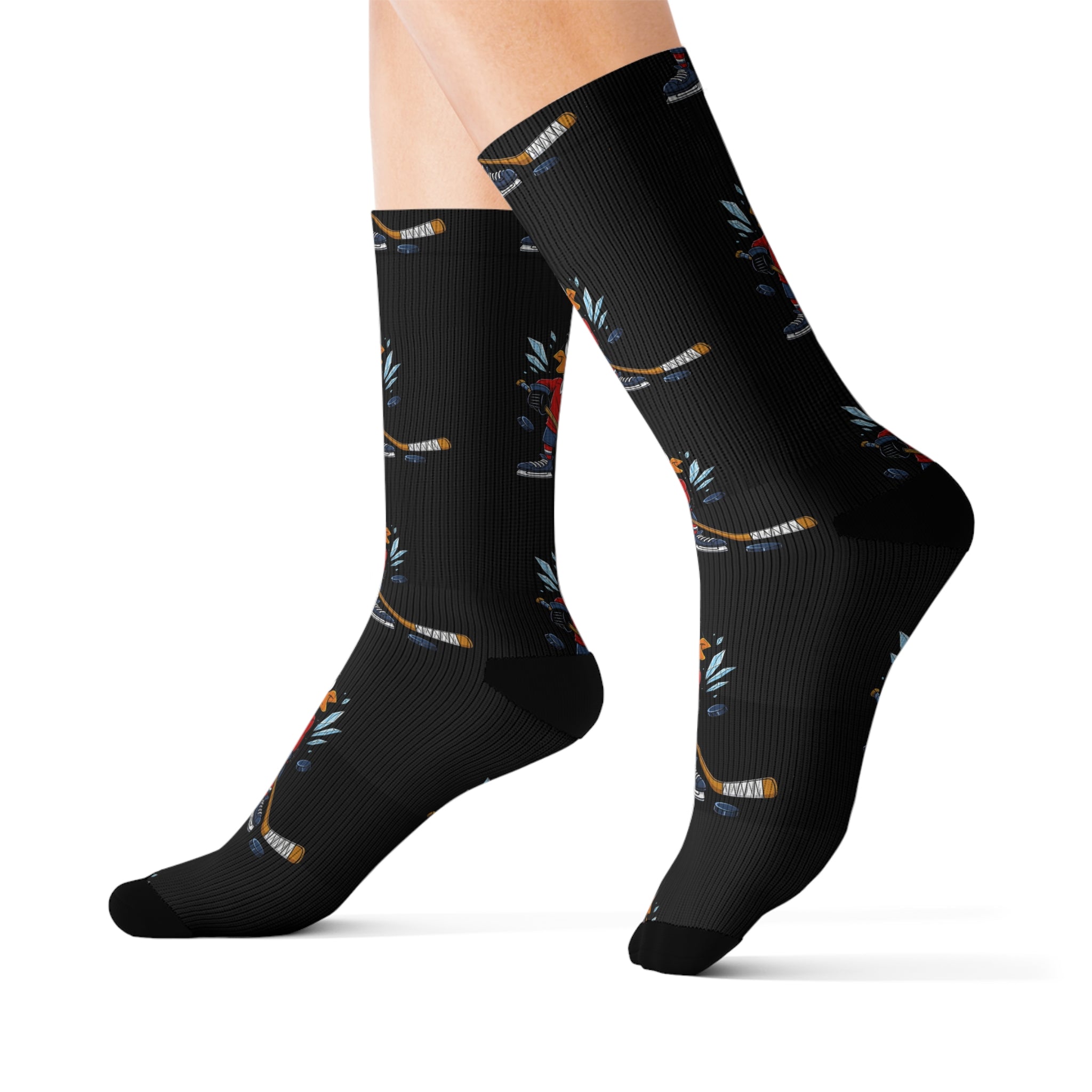 Socks - Daffy Hockey Play Design