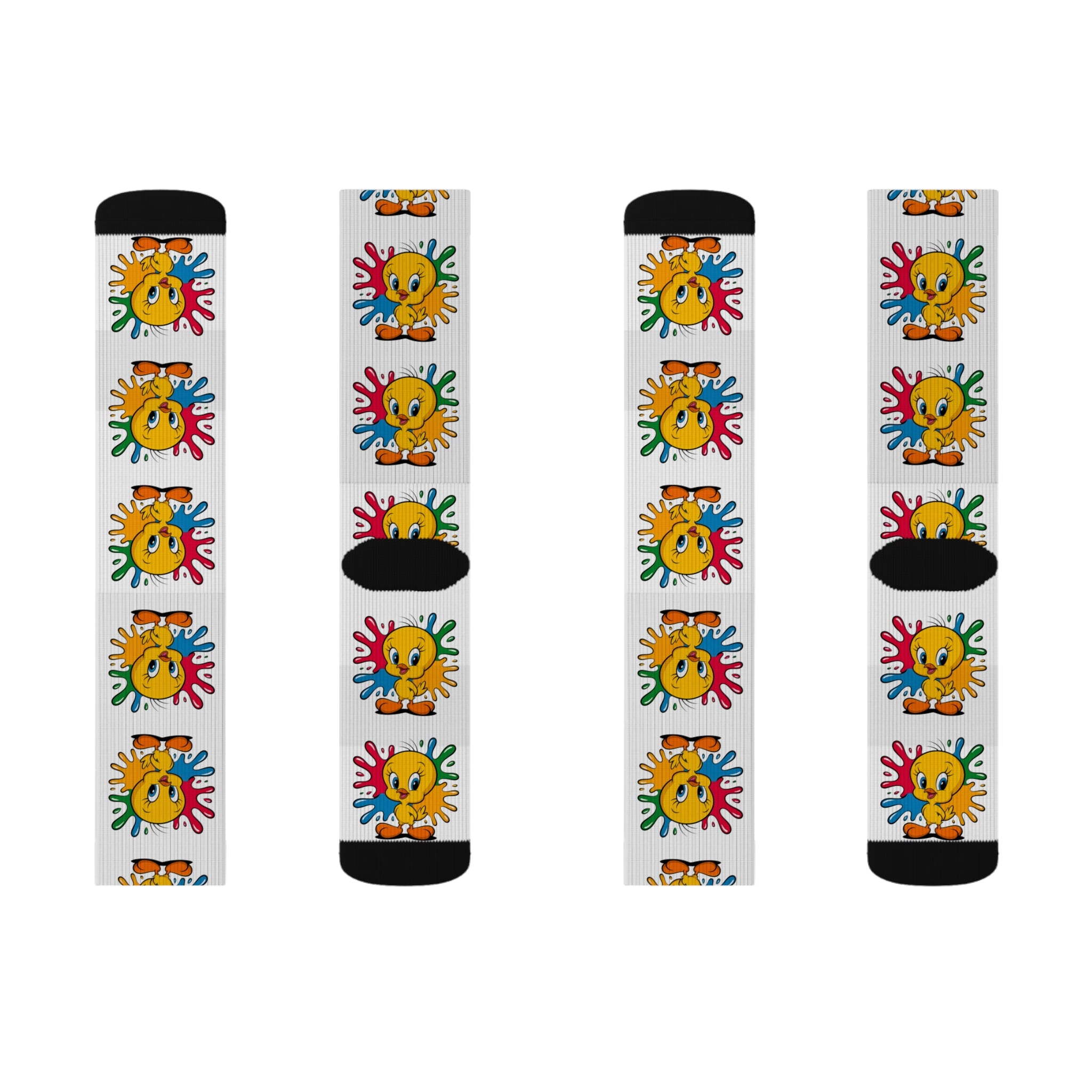 Yellow Bird Socks - Sublimation Socks for Bird Lovers