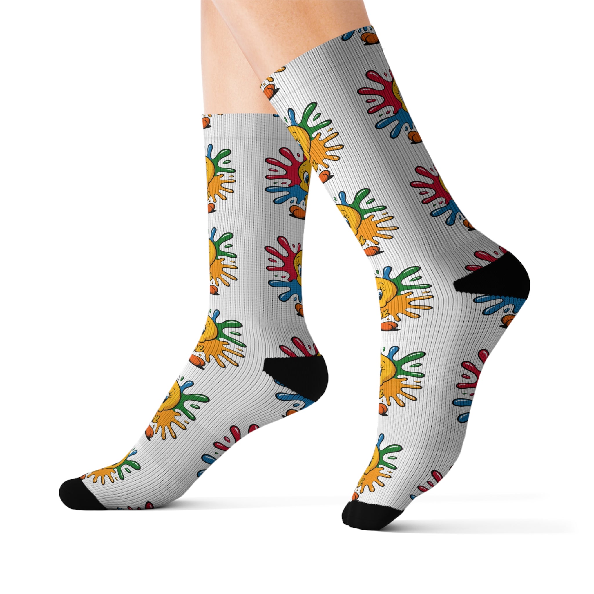 Yellow Bird Socks - Sublimation Socks for Bird Lovers