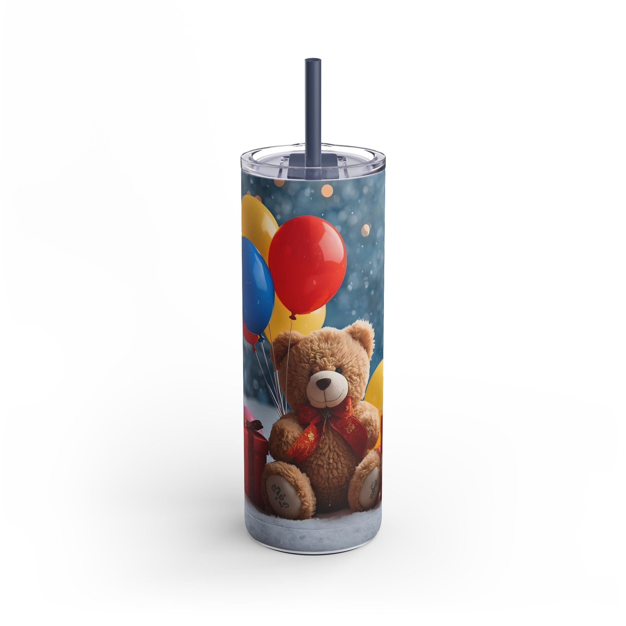 Tumbler Christmas Teddy Bear