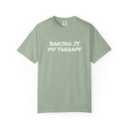 Baking Is My Therapy T‑Shirt — Cream Garment‑Dyed Comfort Tee