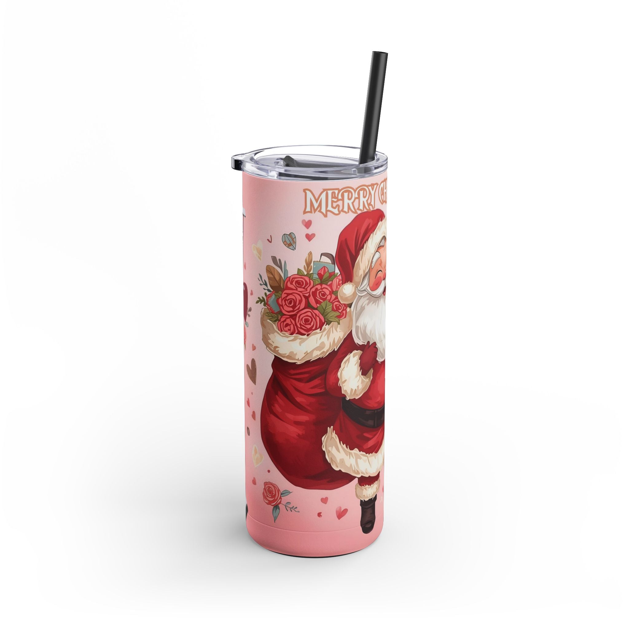 Skinny Tumbler Christmas Santa