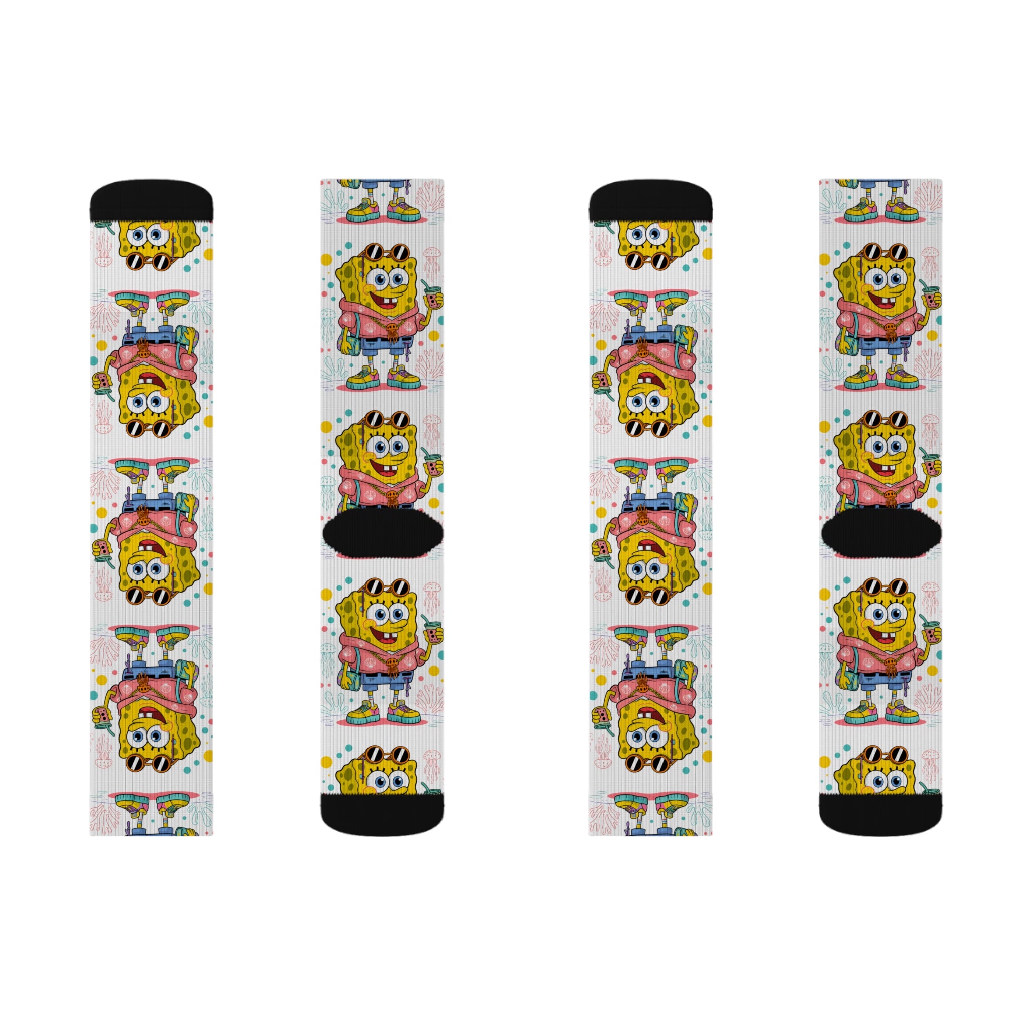 Sublimation Socks - SpungeBob Socks Design