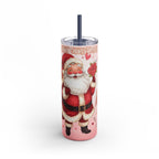 Skinny Tumbler Christmas Santa