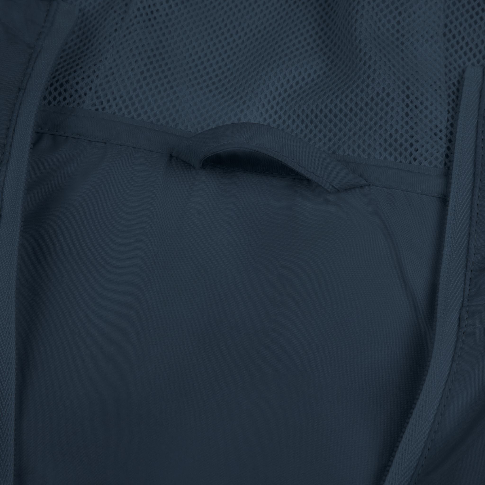 Windbreaker Jacket — Subtle White Camo Hooded Zip-Up (Text on Back)