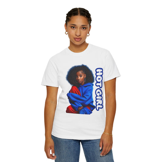 Hot Girl Unisex Garment-Dyed T-Shirt – Trendy Summer Streetwear Tee