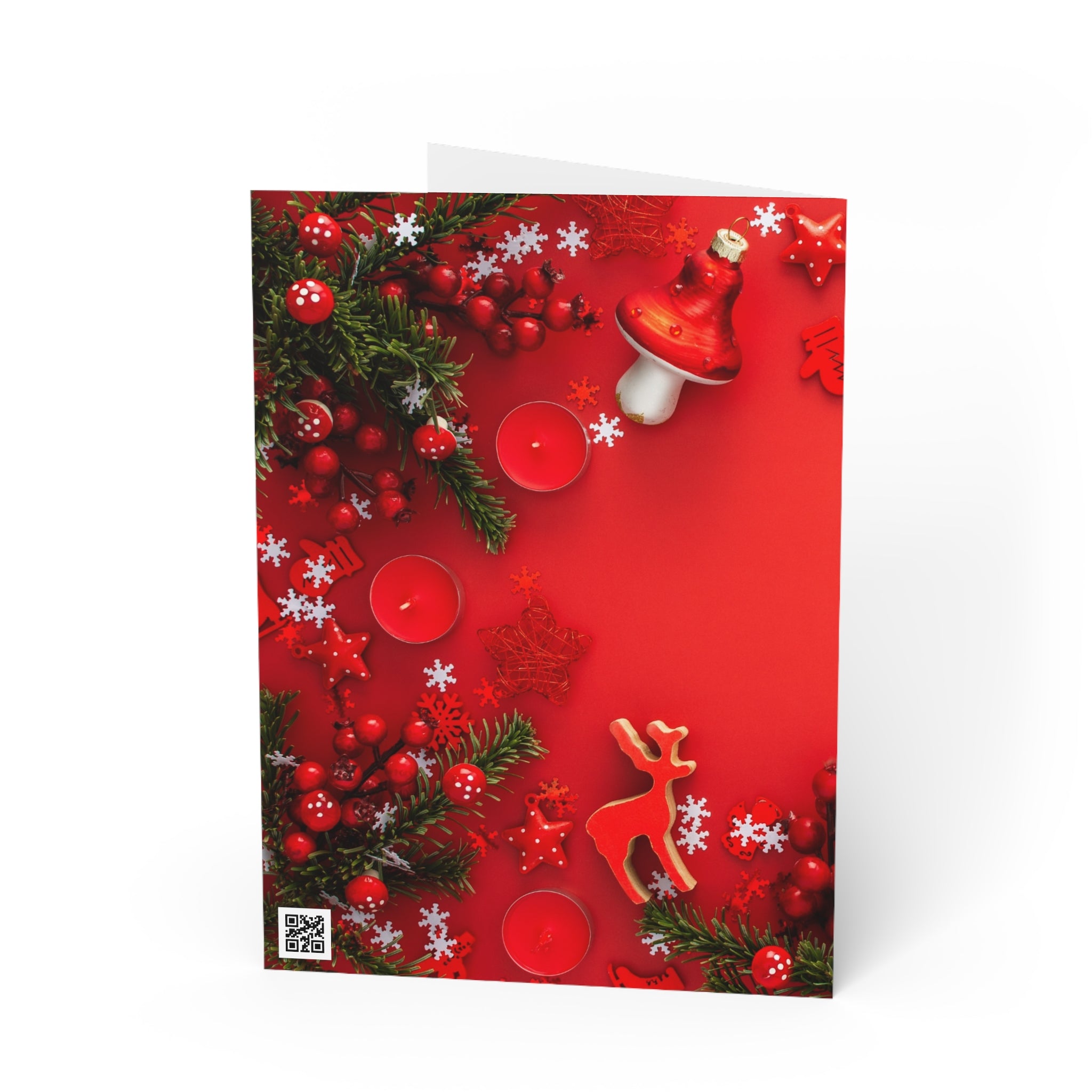 Christmas Frosty Greetings Card — Festive Holiday Greeting Card