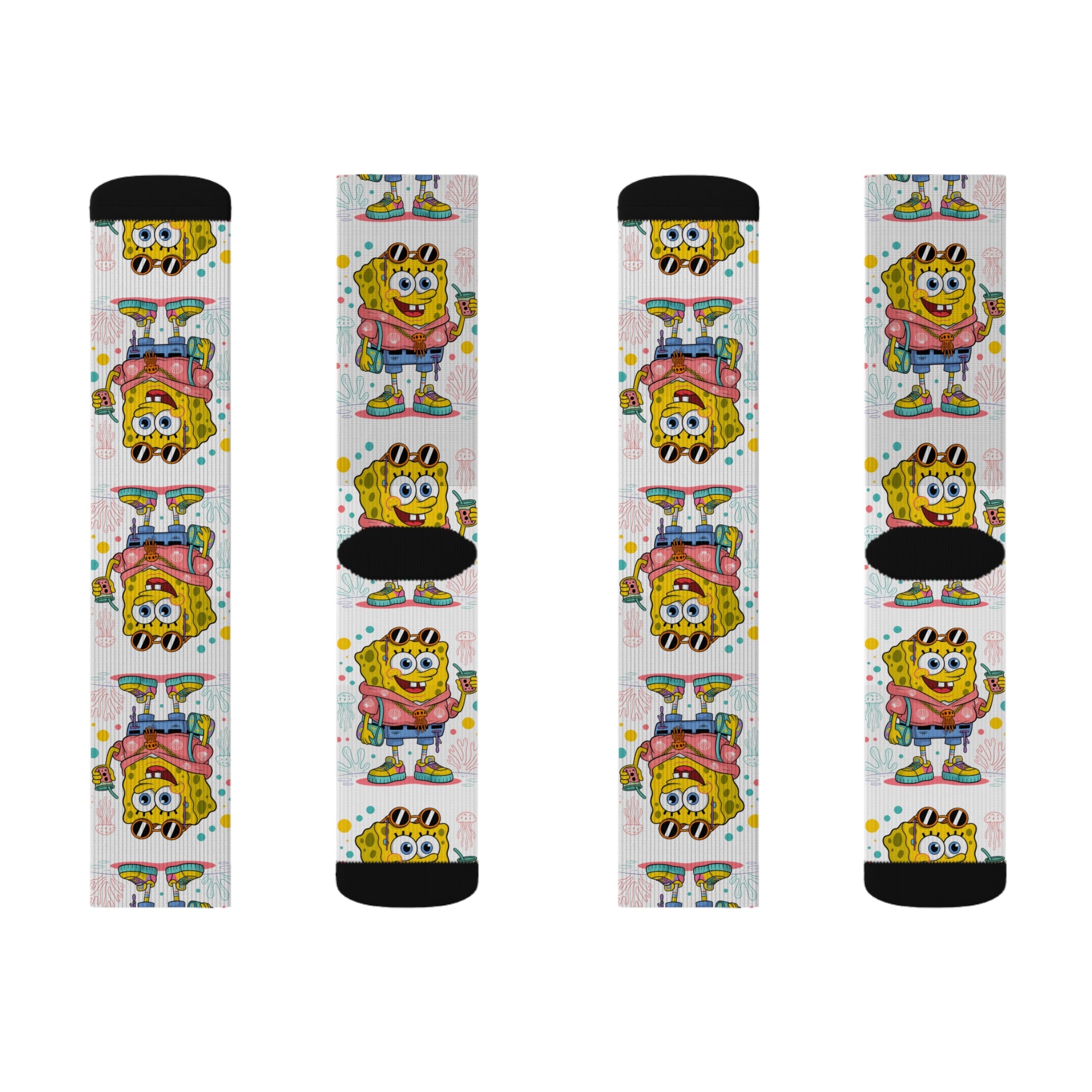 Sublimation Socks - SpungeBob Socks Design