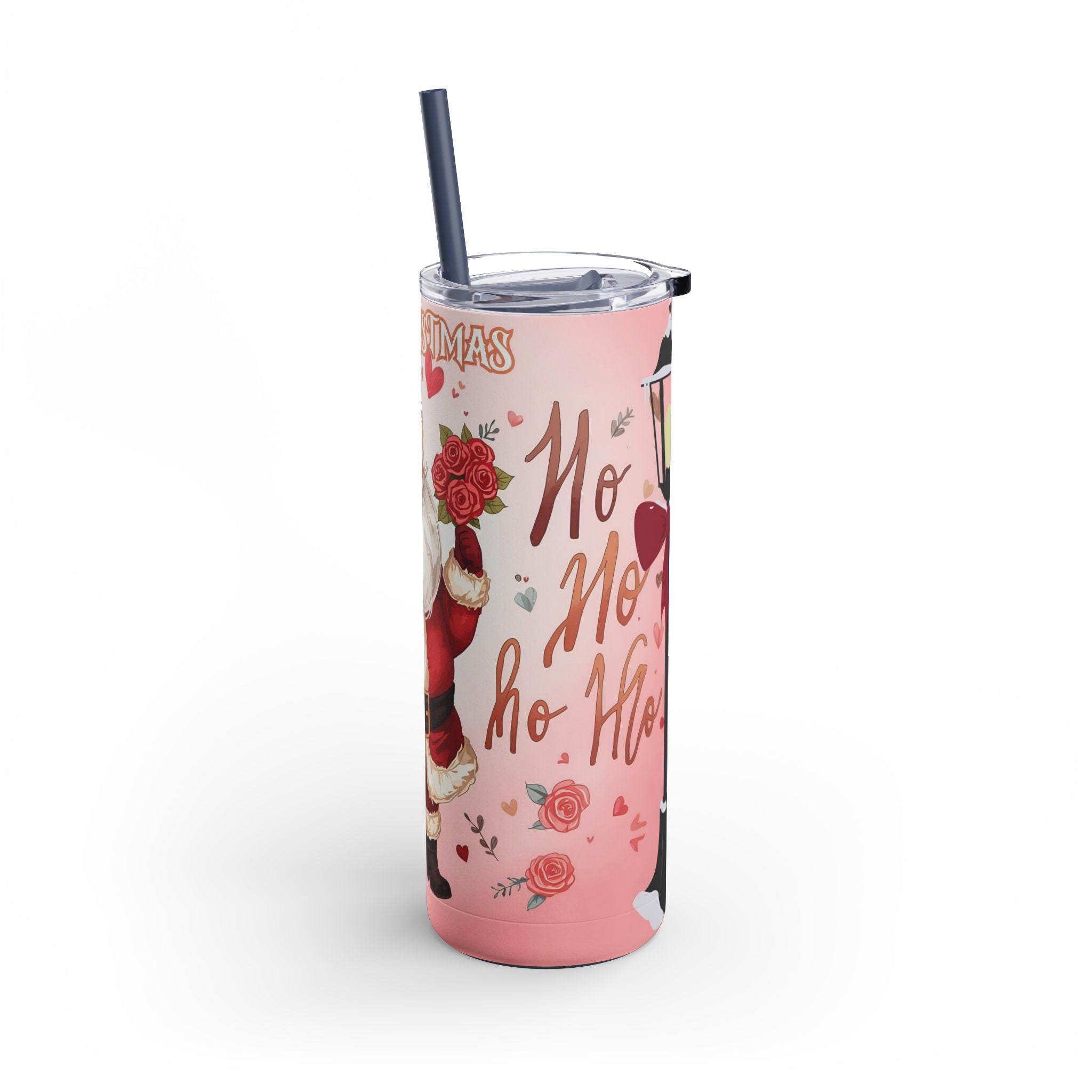 Skinny Tumbler Christmas Santa