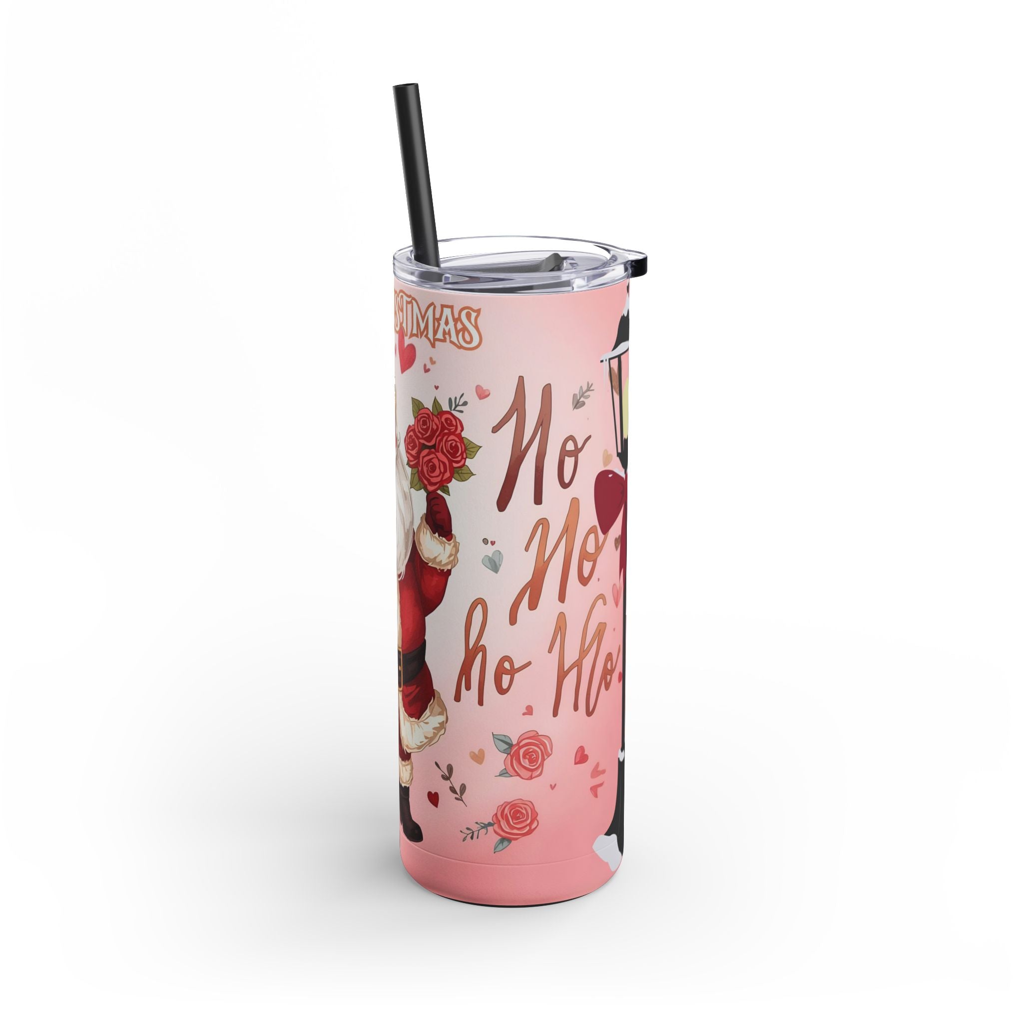Skinny Tumbler Christmas Santa