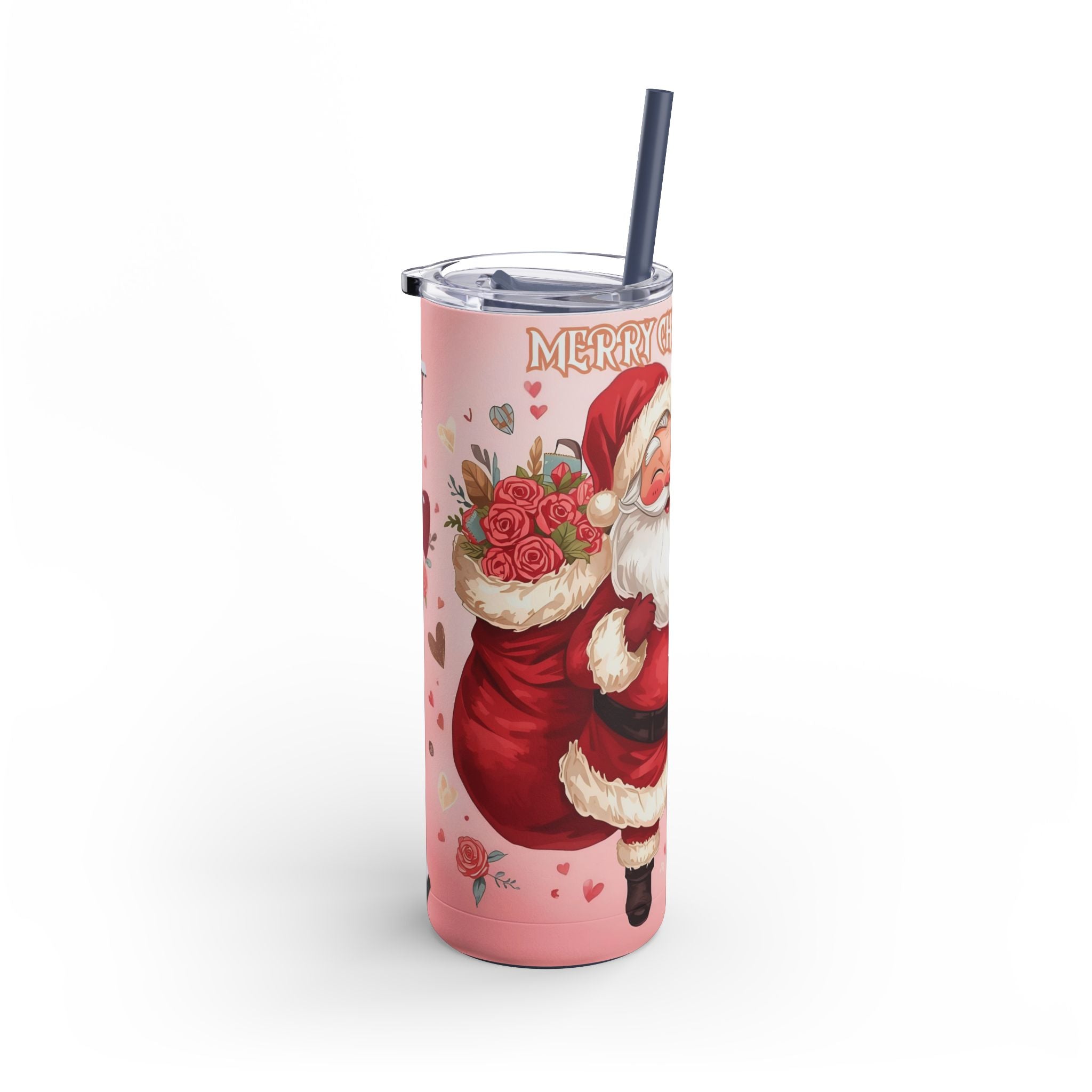 Skinny Tumbler Christmas Santa