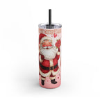 Skinny Tumbler Christmas Santa
