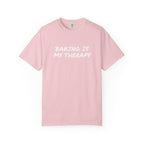 Baking Is My Therapy T‑Shirt — Cream Garment‑Dyed Comfort Tee