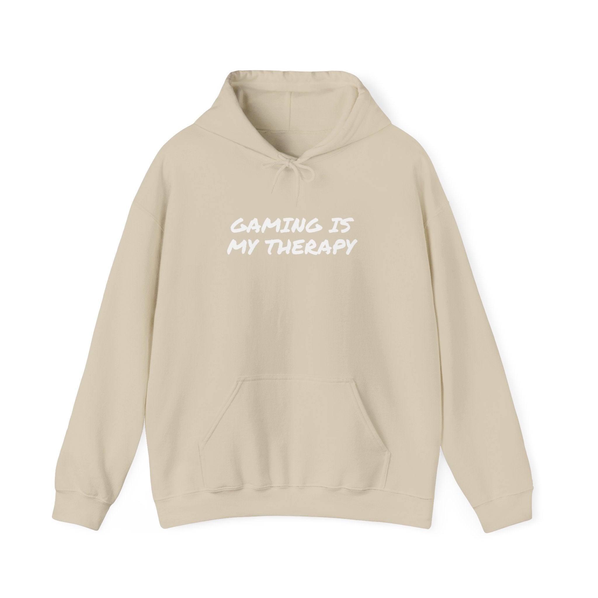 Hoodie — "Gaming Is My Therapy" Gamer Comfort Pullover