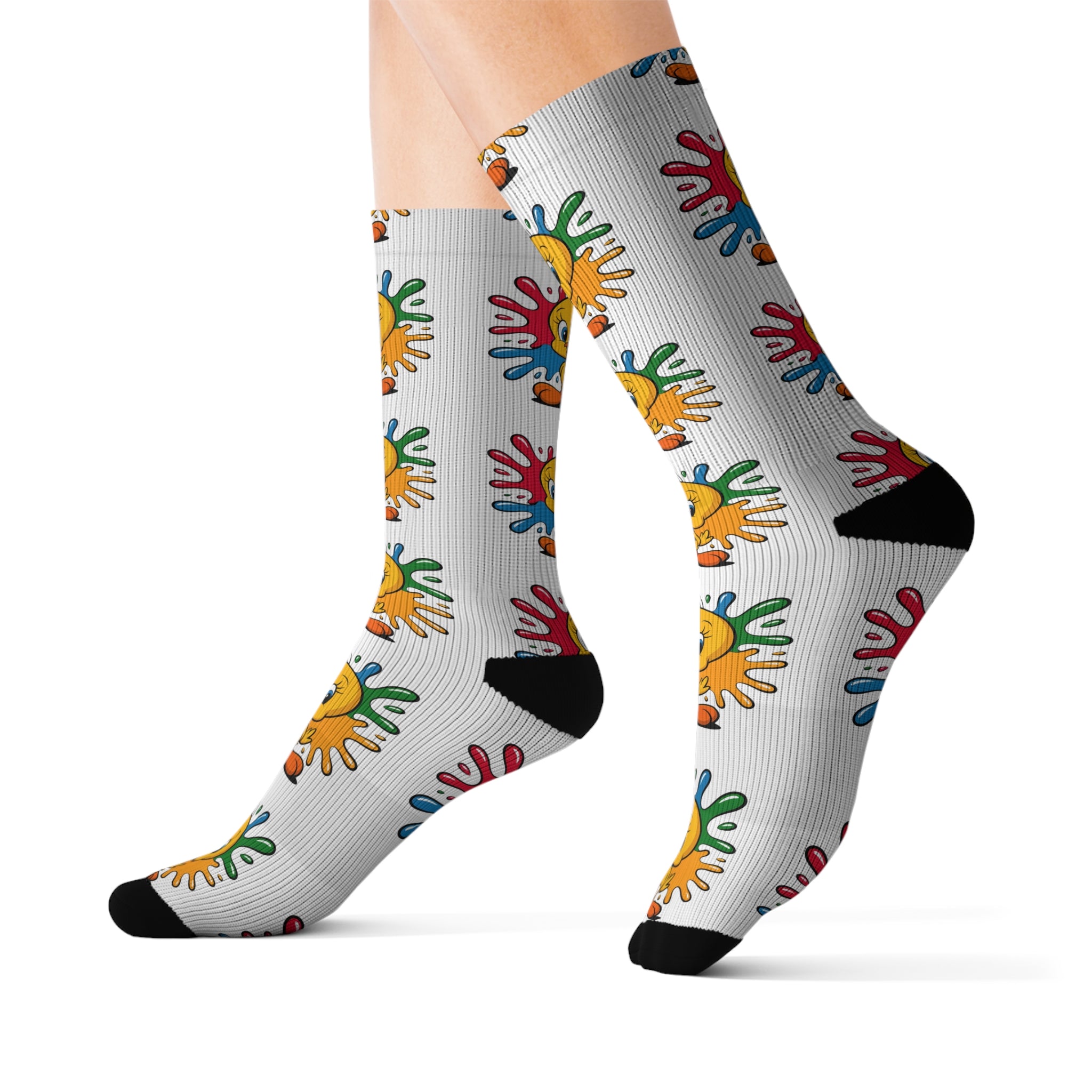 Yellow Bird Socks - Sublimation Socks for Bird Lovers