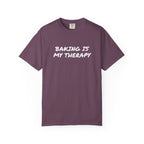 Baking Is My Therapy T‑Shirt — Cream Garment‑Dyed Comfort Tee