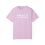 Baking Is My Therapy T‑Shirt — Cream Garment‑Dyed Comfort Tee